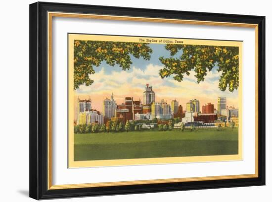 Skyline, Dallas, Texas-null-Framed Art Print