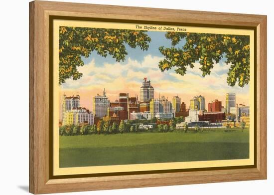 Skyline, Dallas, Texas-null-Framed Stretched Canvas