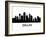 Skyline Dallas-unkreatives-Framed Art Print