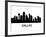 Skyline Dallas-unkreatives-Framed Art Print