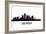 Skyline Detroit-unkreatives-Framed Art Print