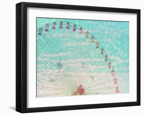 Skyline Ferris Wheel-Ashley Davis-Framed Art Print