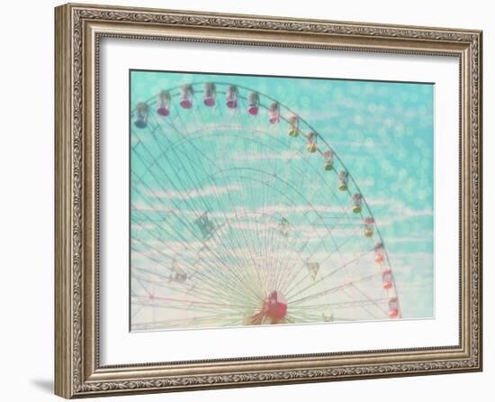 Skyline Ferris Wheel-Ashley Davis-Framed Art Print