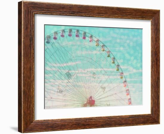 Skyline Ferris Wheel-Ashley Davis-Framed Art Print