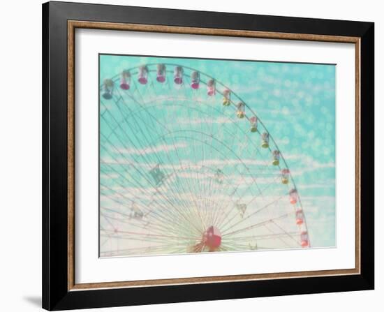 Skyline Ferris Wheel-Ashley Davis-Framed Art Print