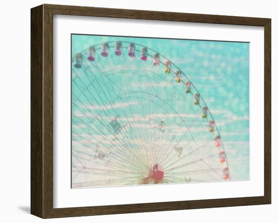 Skyline Ferris Wheel-Ashley Davis-Framed Art Print