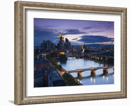 Skyline, Frankfurt-Am-Main, Hessen, Germany-Walter Bibikow-Framed Photographic Print