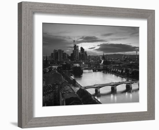 Skyline, Frankfurt-Am-Main, Hessen, Germany-Walter Bibikow-Framed Photographic Print