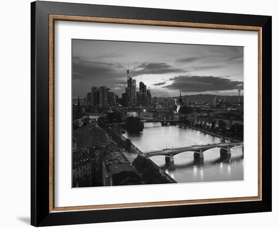 Skyline, Frankfurt-Am-Main, Hessen, Germany-Walter Bibikow-Framed Photographic Print