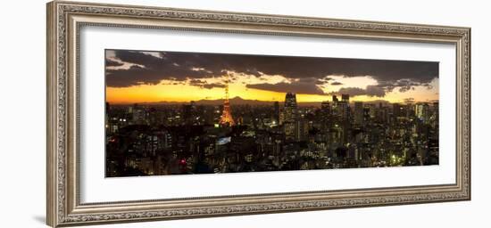 Skyline from Shiodome, Tokyo, Japan-Jon Arnold-Framed Photographic Print