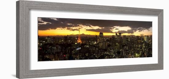 Skyline from Shiodome, Tokyo, Japan-Jon Arnold-Framed Photographic Print