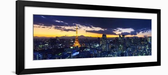 Skyline from Shiodome, Tokyo, Japan-Jon Arnold-Framed Photographic Print