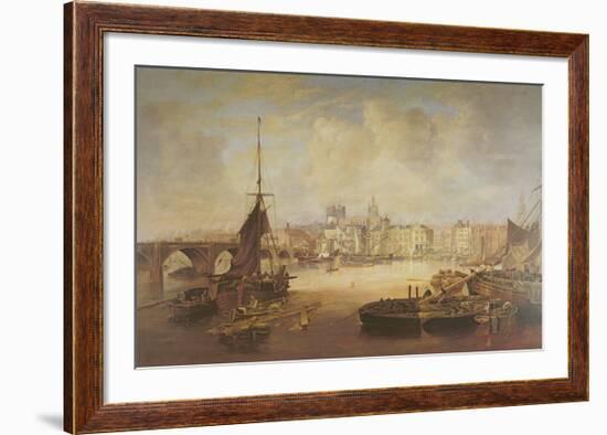 Skyline from the River-The Vintage Collection-Framed Premium Giclee Print