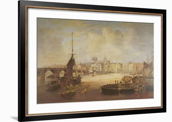 Skyline from the River-The Vintage Collection-Framed Premium Giclee Print