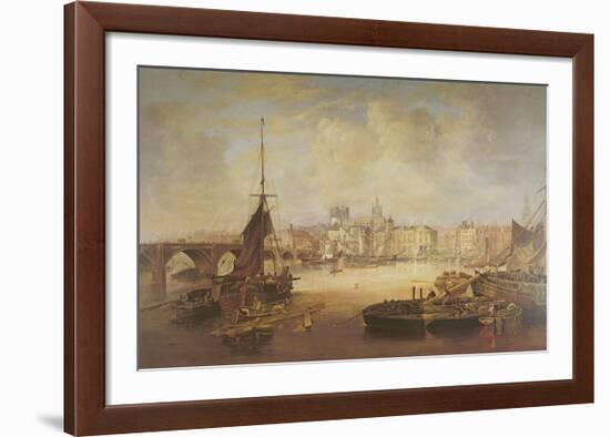 Skyline from the River-The Vintage Collection-Framed Premium Giclee Print