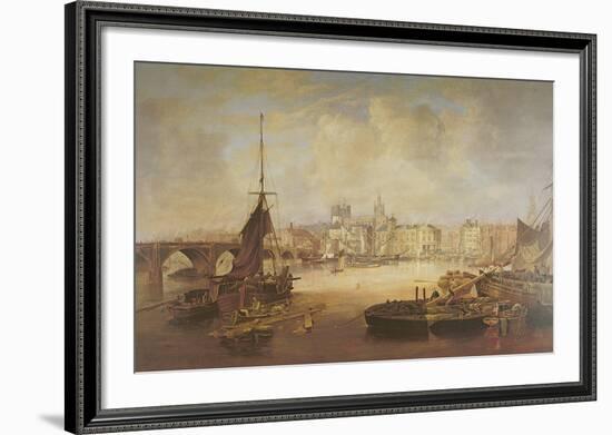 Skyline from the River-The Vintage Collection-Framed Premium Giclee Print