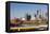 Skyline from the University of Minnesota, Minneapolis, Minnesota, USA-Walter Bibikow-Framed Premier Image Canvas