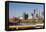 Skyline from the University of Minnesota, Minneapolis, Minnesota, USA-Walter Bibikow-Framed Premier Image Canvas