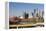 Skyline from the University of Minnesota, Minneapolis, Minnesota, USA-Walter Bibikow-Framed Premier Image Canvas