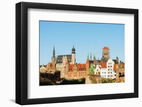 Skyline, Gdansk, Poland, Europe-Christian Kober-Framed Photographic Print
