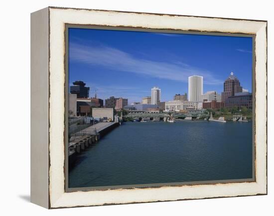 Skyline, Genessee River, Rochester, New York-Bill Bachmann-Framed Premier Image Canvas