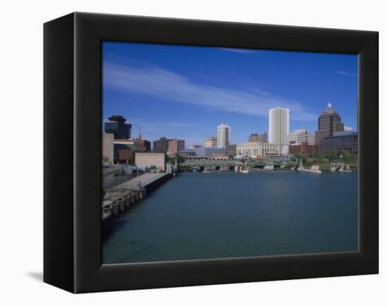 Skyline, Genessee River, Rochester, New York-Bill Bachmann-Framed Premier Image Canvas