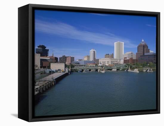 Skyline, Genessee River, Rochester, New York-Bill Bachmann-Framed Premier Image Canvas