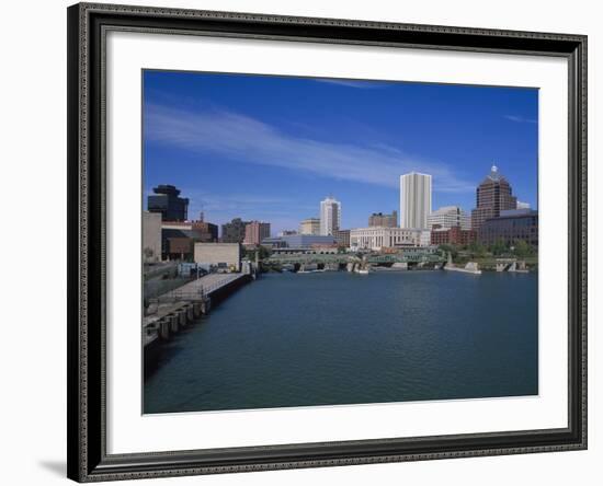 Skyline, Genessee River, Rochester, New York-Bill Bachmann-Framed Photographic Print