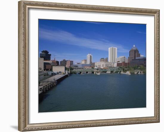 Skyline, Genessee River, Rochester, New York-Bill Bachmann-Framed Photographic Print