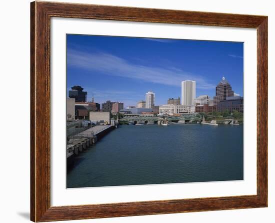 Skyline, Genessee River, Rochester, New York-Bill Bachmann-Framed Photographic Print