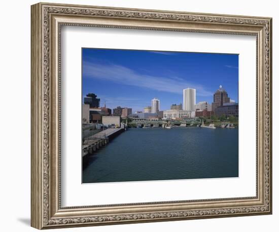 Skyline, Genessee River, Rochester, New York-Bill Bachmann-Framed Photographic Print