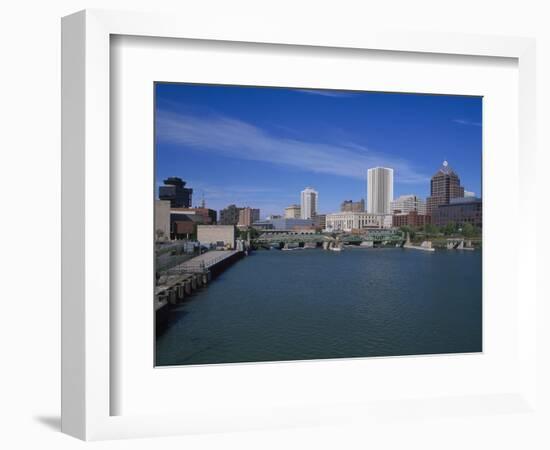 Skyline, Genessee River, Rochester, New York-Bill Bachmann-Framed Photographic Print