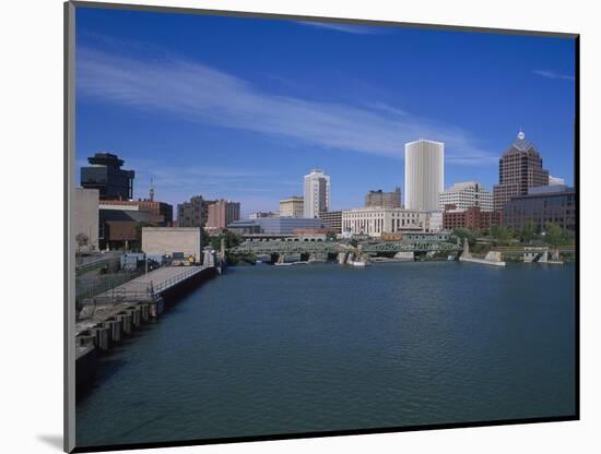 Skyline, Genessee River, Rochester, New York-Bill Bachmann-Mounted Photographic Print