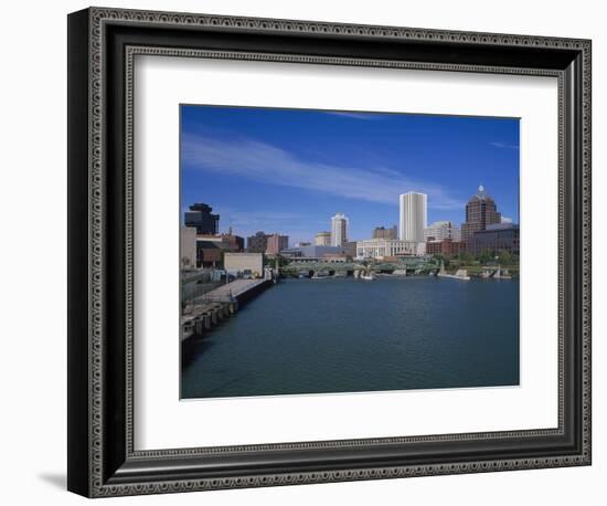 Skyline, Genessee River, Rochester, New York-Bill Bachmann-Framed Photographic Print