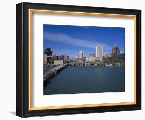 Skyline, Genessee River, Rochester, New York-Bill Bachmann-Framed Photographic Print