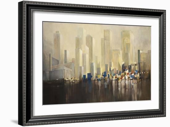 Skyline Harbour-Jurgen Gottschlag-Framed Art Print