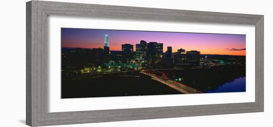 Skyline, Hartford, Sunset, Connecticut-null-Framed Photographic Print