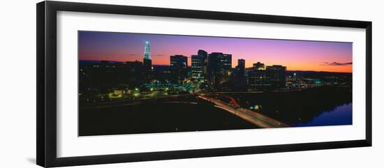 Skyline, Hartford, Sunset, Connecticut-null-Framed Photographic Print