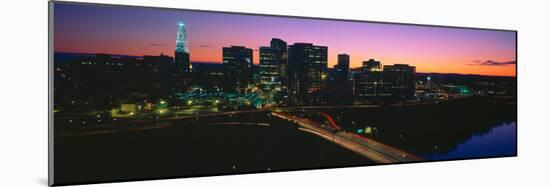 Skyline, Hartford, Sunset, Connecticut-null-Mounted Photographic Print