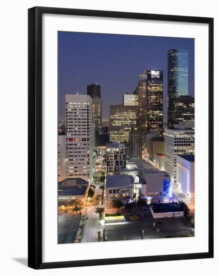 Skyline, Houston, Texas, United States of America, North America-Michael DeFreitas-Framed Photographic Print