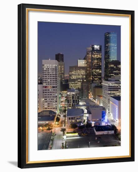 Skyline, Houston, Texas, United States of America, North America-Michael DeFreitas-Framed Photographic Print