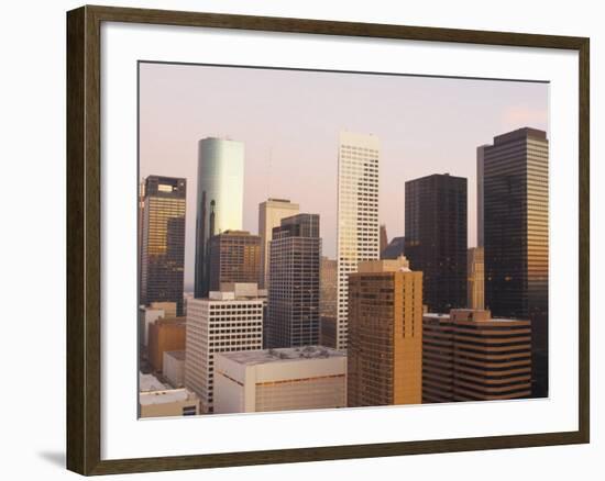 Skyline, Houston, Texas, United States of America, North America-Michael DeFreitas-Framed Photographic Print