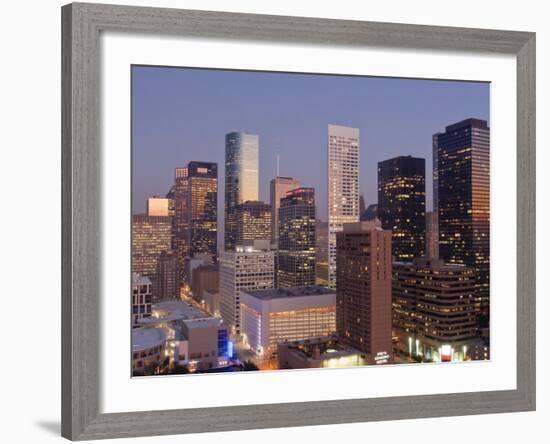 Skyline, Houston, Texas, United States of America, North America-Michael DeFreitas-Framed Photographic Print