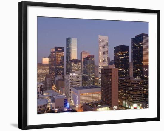 Skyline, Houston, Texas, United States of America, North America-Michael DeFreitas-Framed Photographic Print