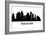 Skyline Houston-unkreatives-Framed Art Print