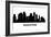 Skyline Houston-unkreatives-Framed Art Print