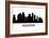 Skyline Houston-unkreatives-Framed Premium Giclee Print