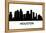 Skyline Houston-unkreatives-Framed Stretched Canvas