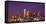 Skyline illuminated at night, Dallas, Texas, USA-null-Framed Premier Image Canvas