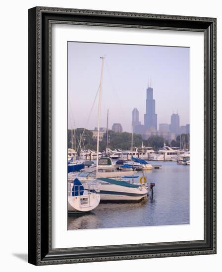 Skyline Including Sears Tower, Chicago, Illinois-Alan Copson-Framed Photographic Print